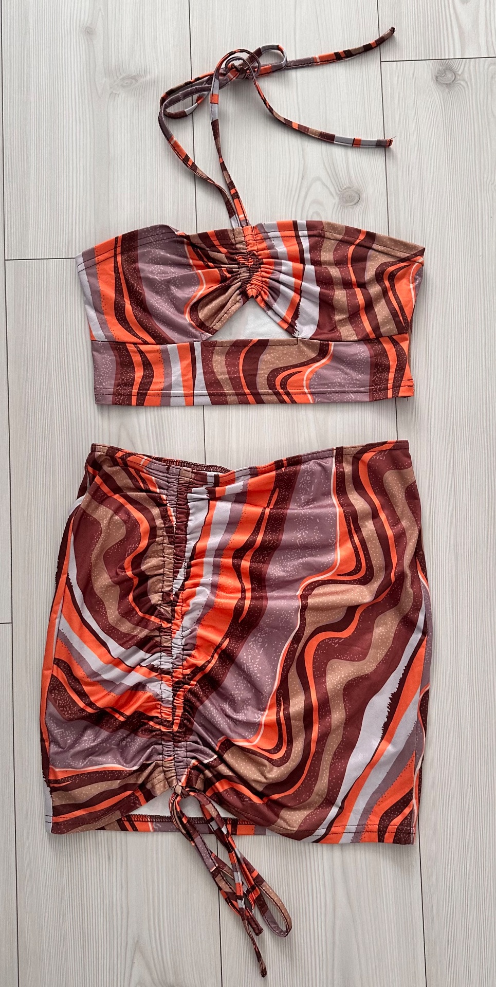Shein skirt and halter neck co ord size small