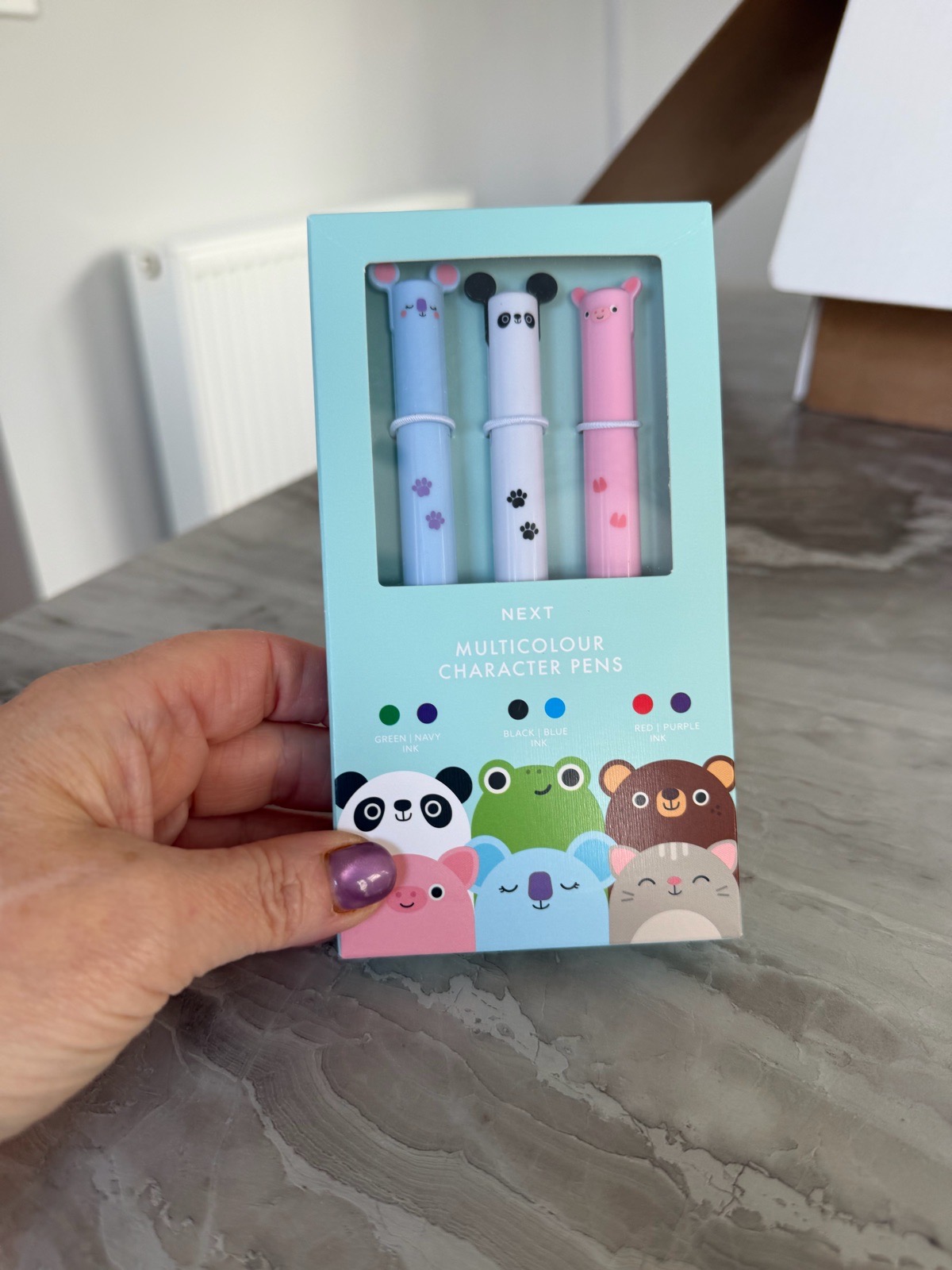 Next pen set multicolour character pens bnwt