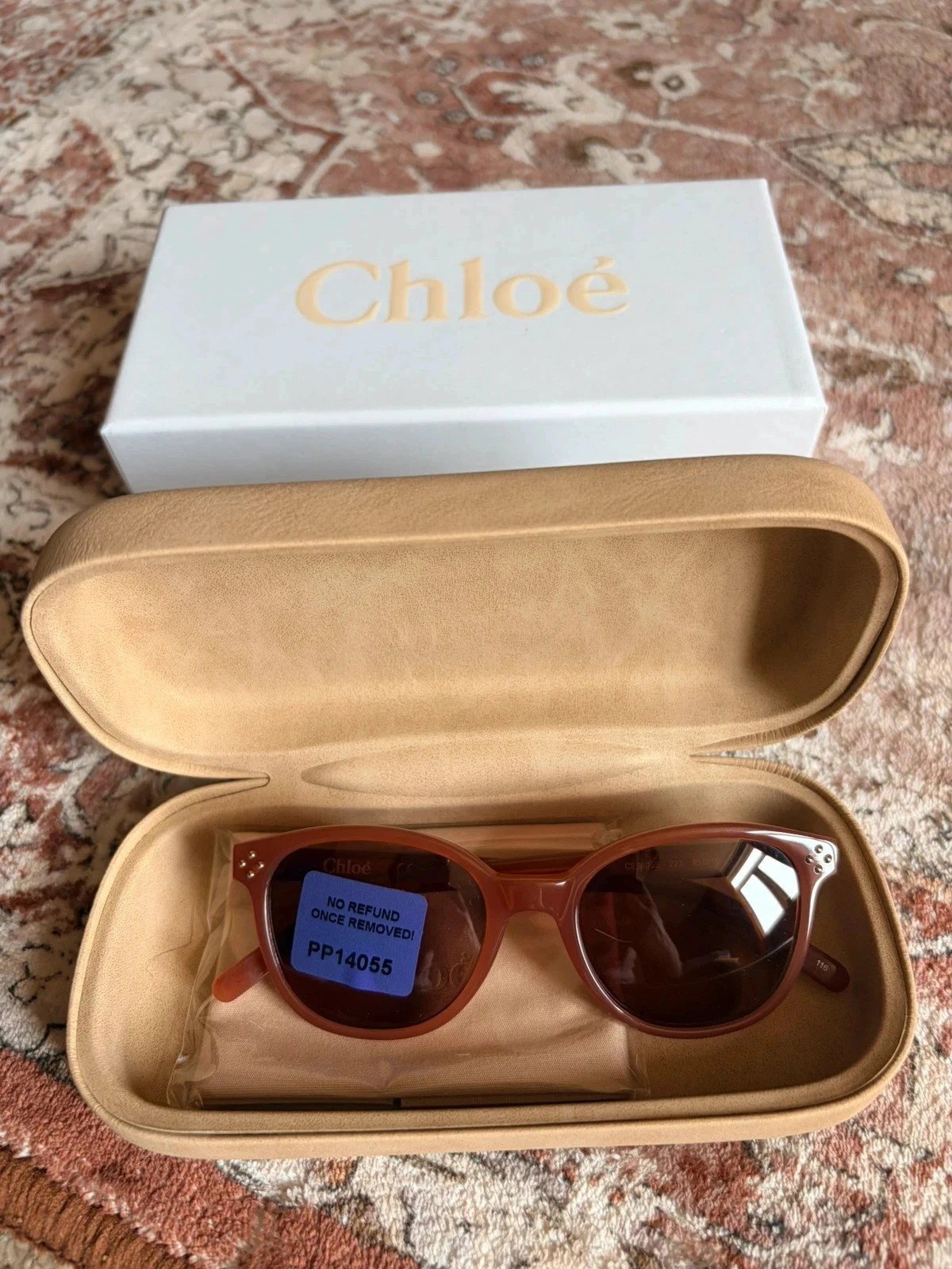 Authentic Chloé Junior Sunglasses | Brown Cat‑Eye | New RRP £150