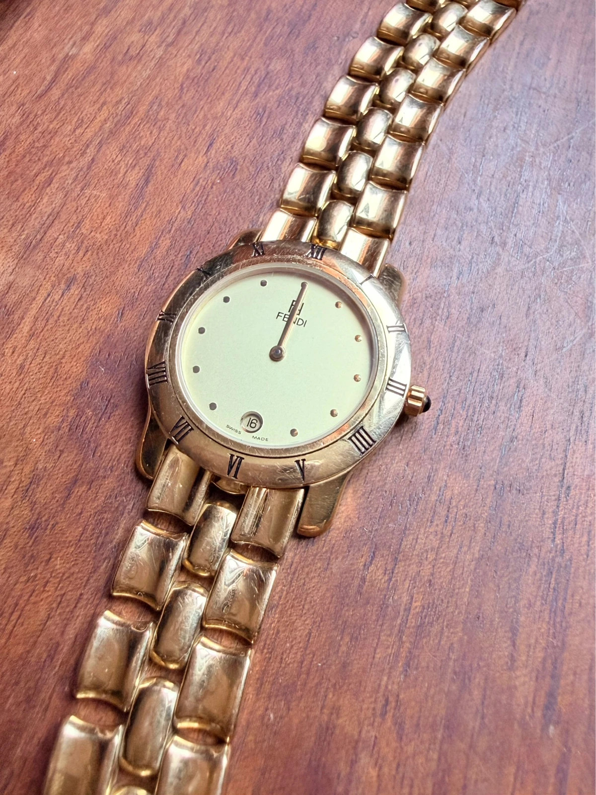Authentic Vintage Fendi 860 G Gold Plated Watch | Fully Working | Swiss Made