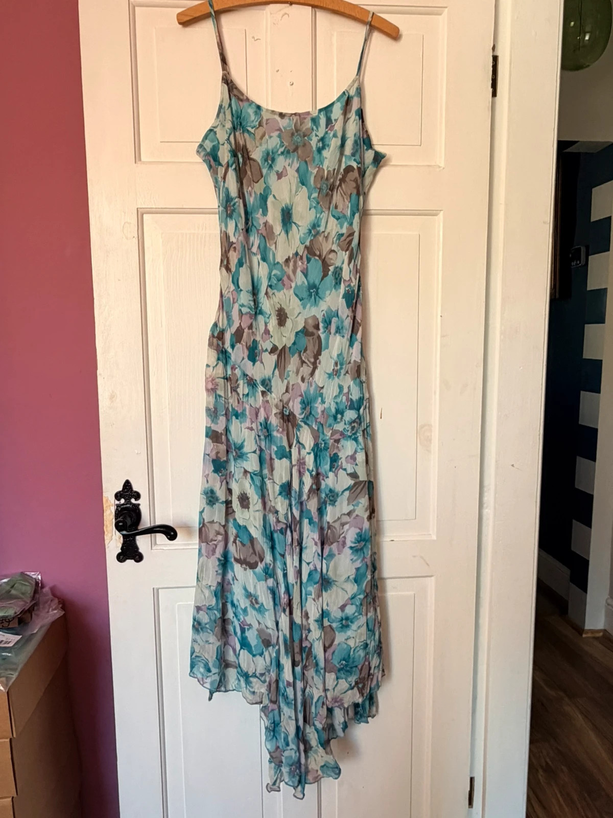 M&S Per Una Old Label Floral Maxi Dress UK 14 Long | Cottagecore Y2K