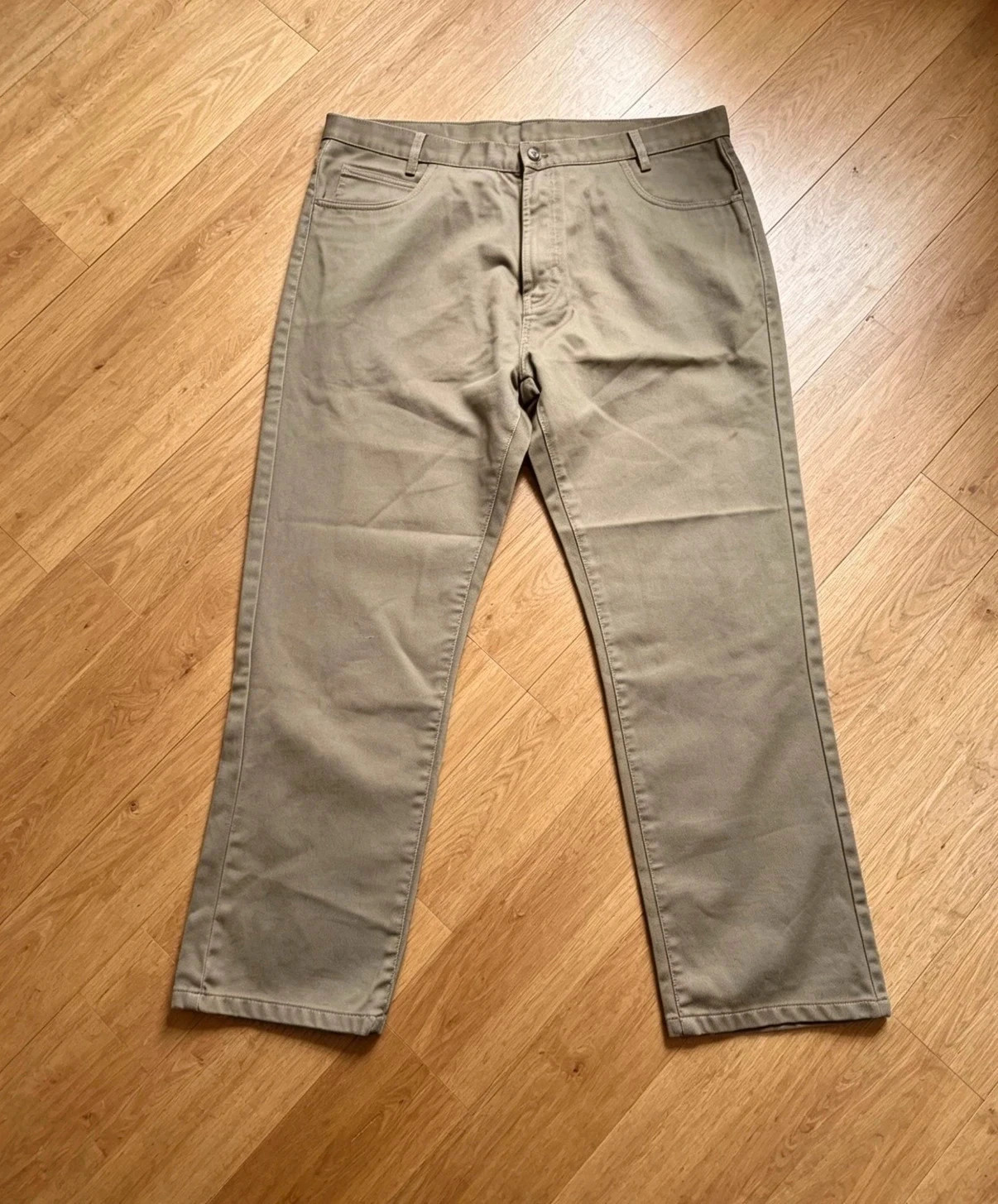 Raphael Valentino Khaki Chino Trousers | W40 Short / 40S | Straight Leg BNWT