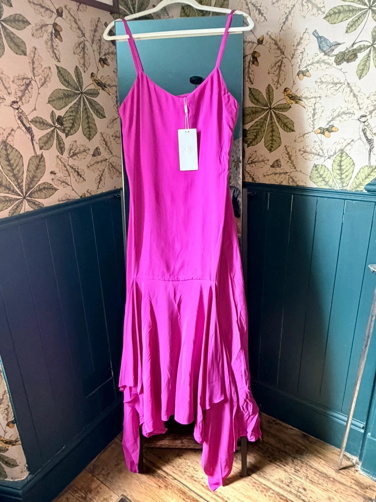 Solace London Fuchsia Maxi Dress | Size UK 8 | Brand New | Occasion