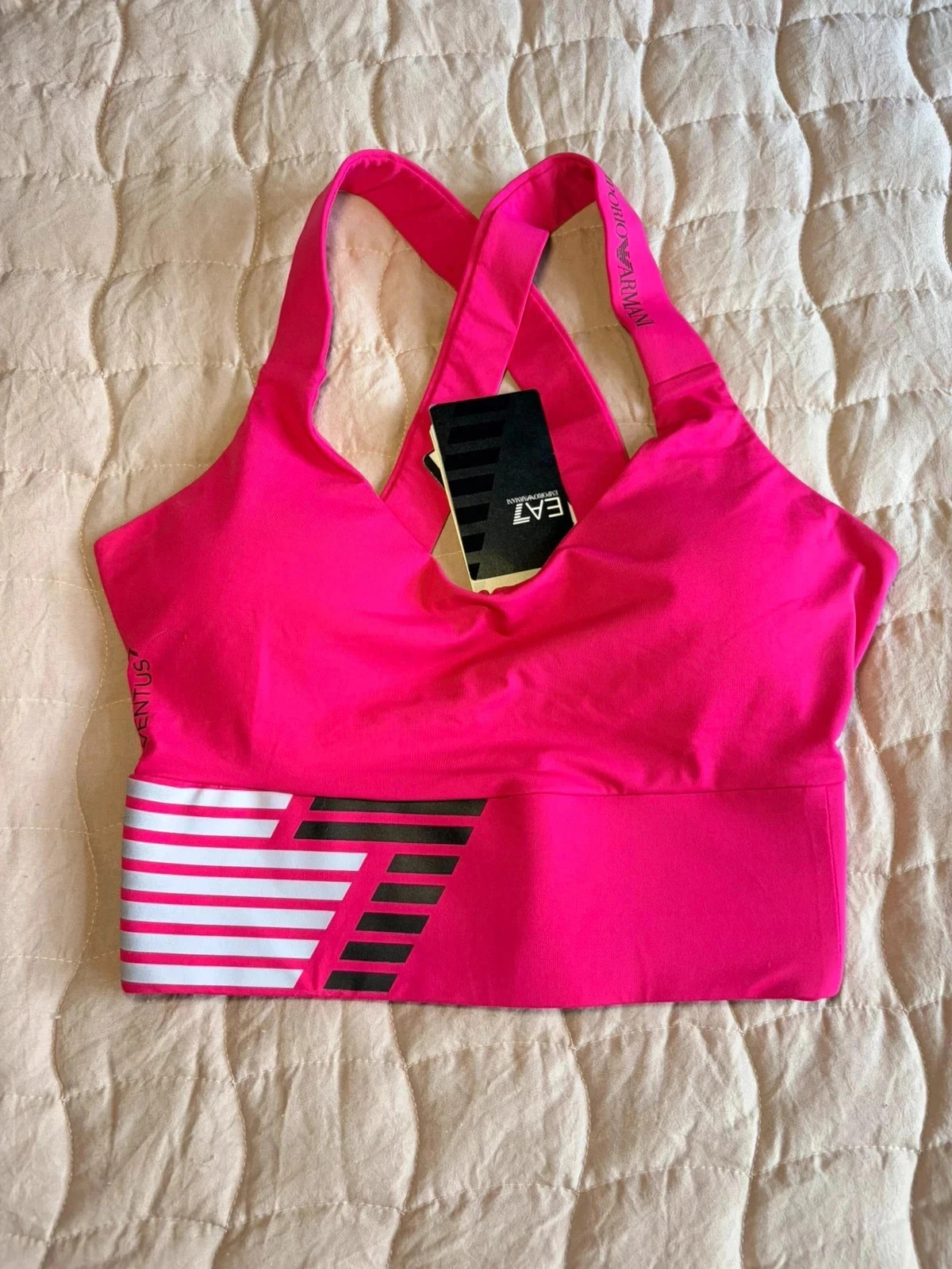 EA7 Emporio Armani Pink Sports Bra | Size XS | Brand New | Gym / Yoga