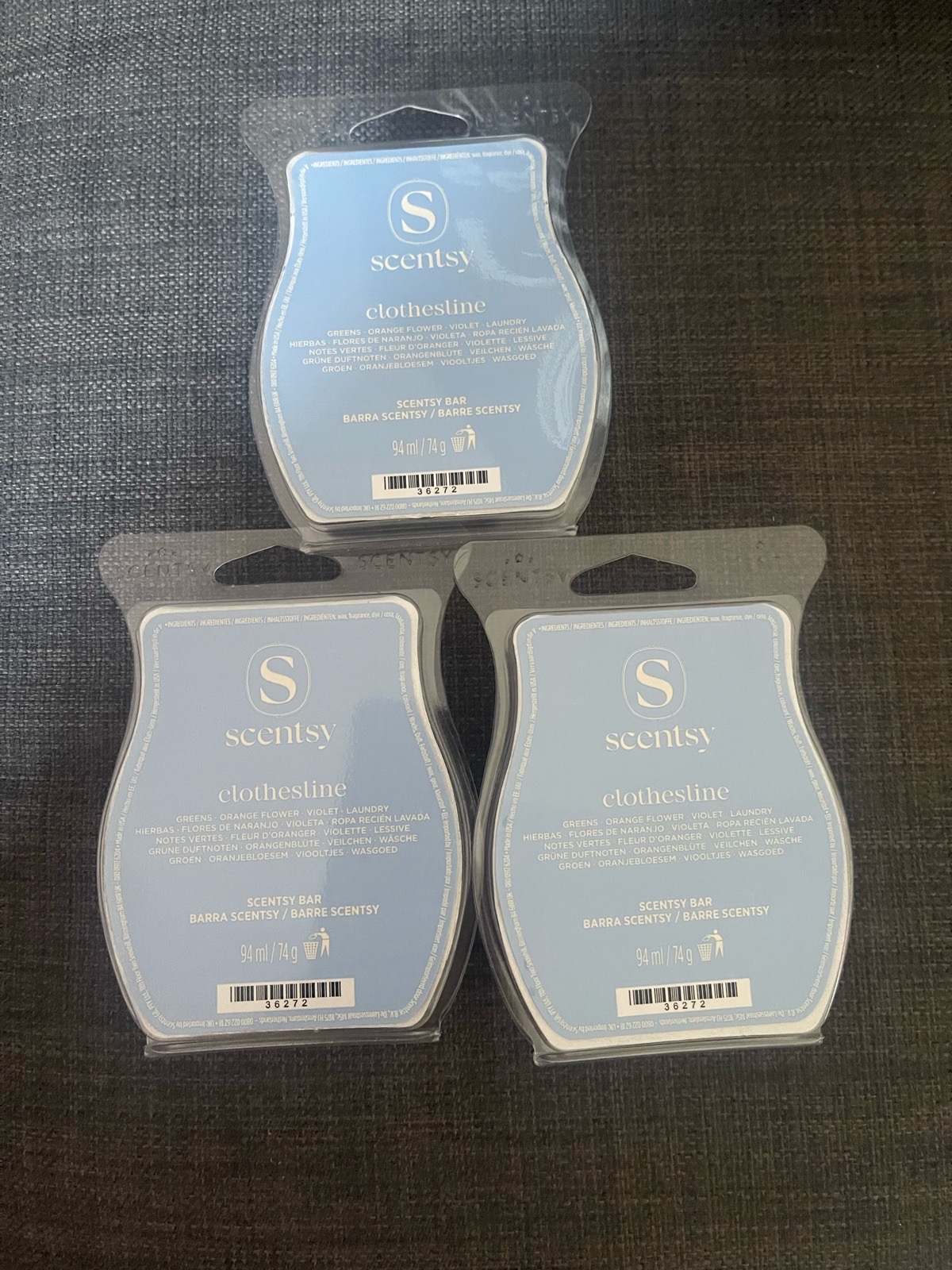 3x Clothesline wax bars