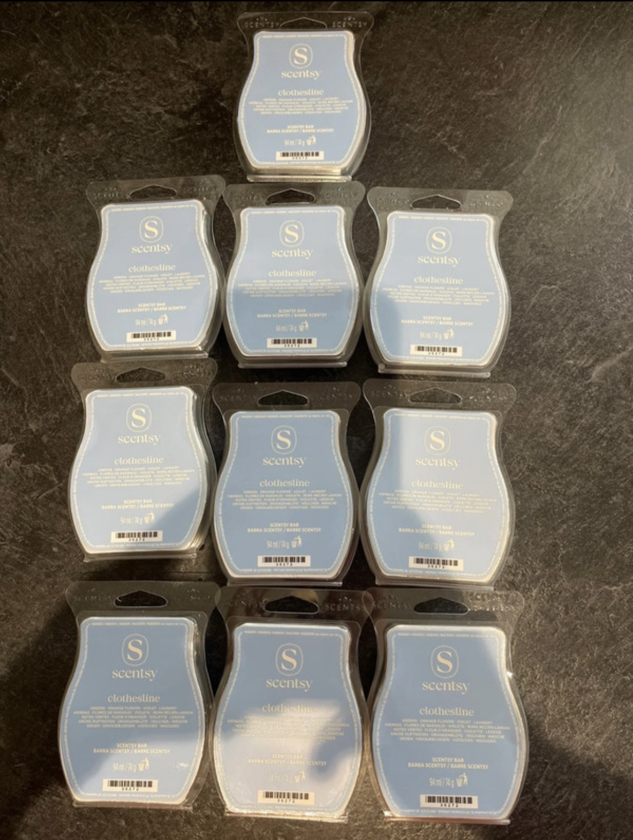 Scentsy 10x Clothesline wax bars brand new
