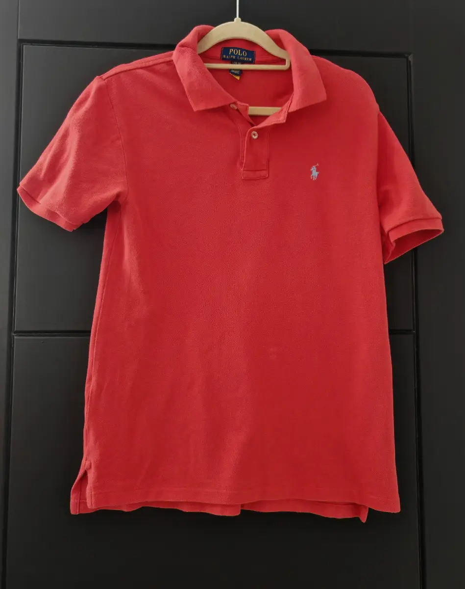 Polo Ralph Lauren Coral / Salmon Pique Polo Shirt – Classic Fit Size 14-16 YO