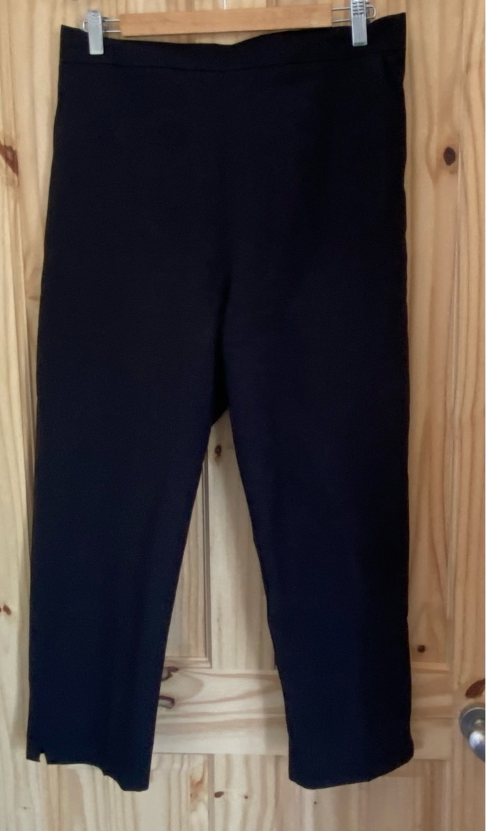 No label size 12/14 Black elastic waisted lightweight trousers