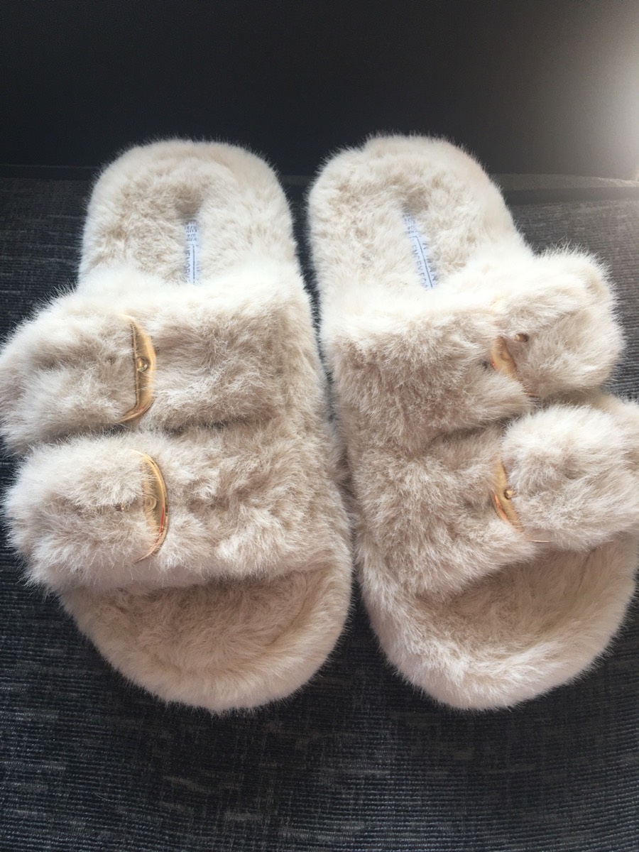 Fluffy slippers