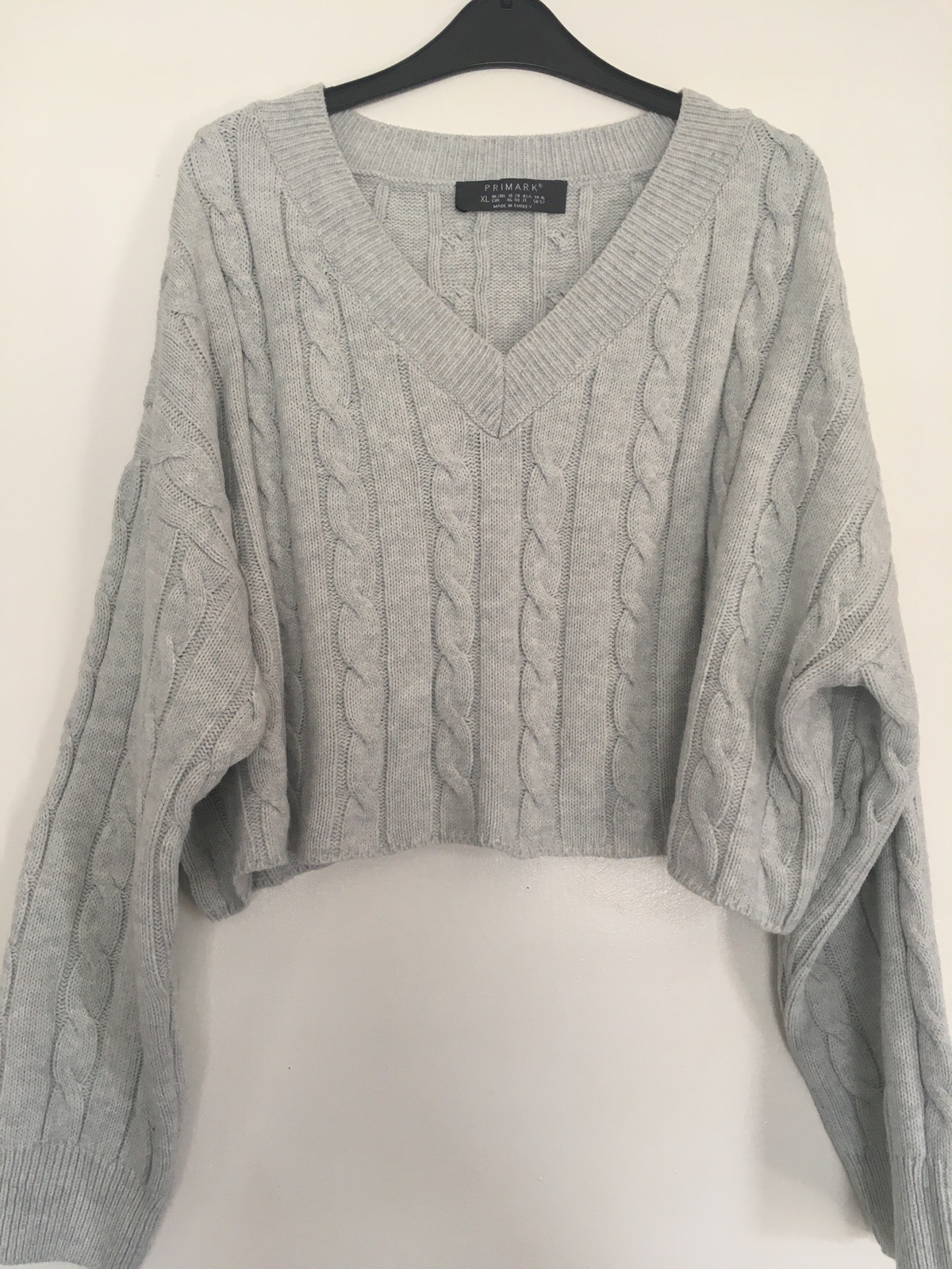 Grey cropped jumper