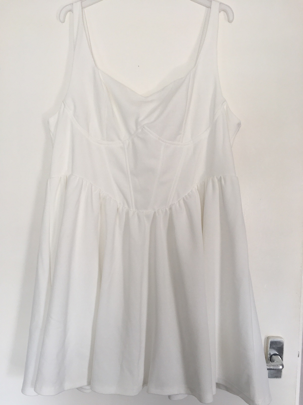 White corset dress