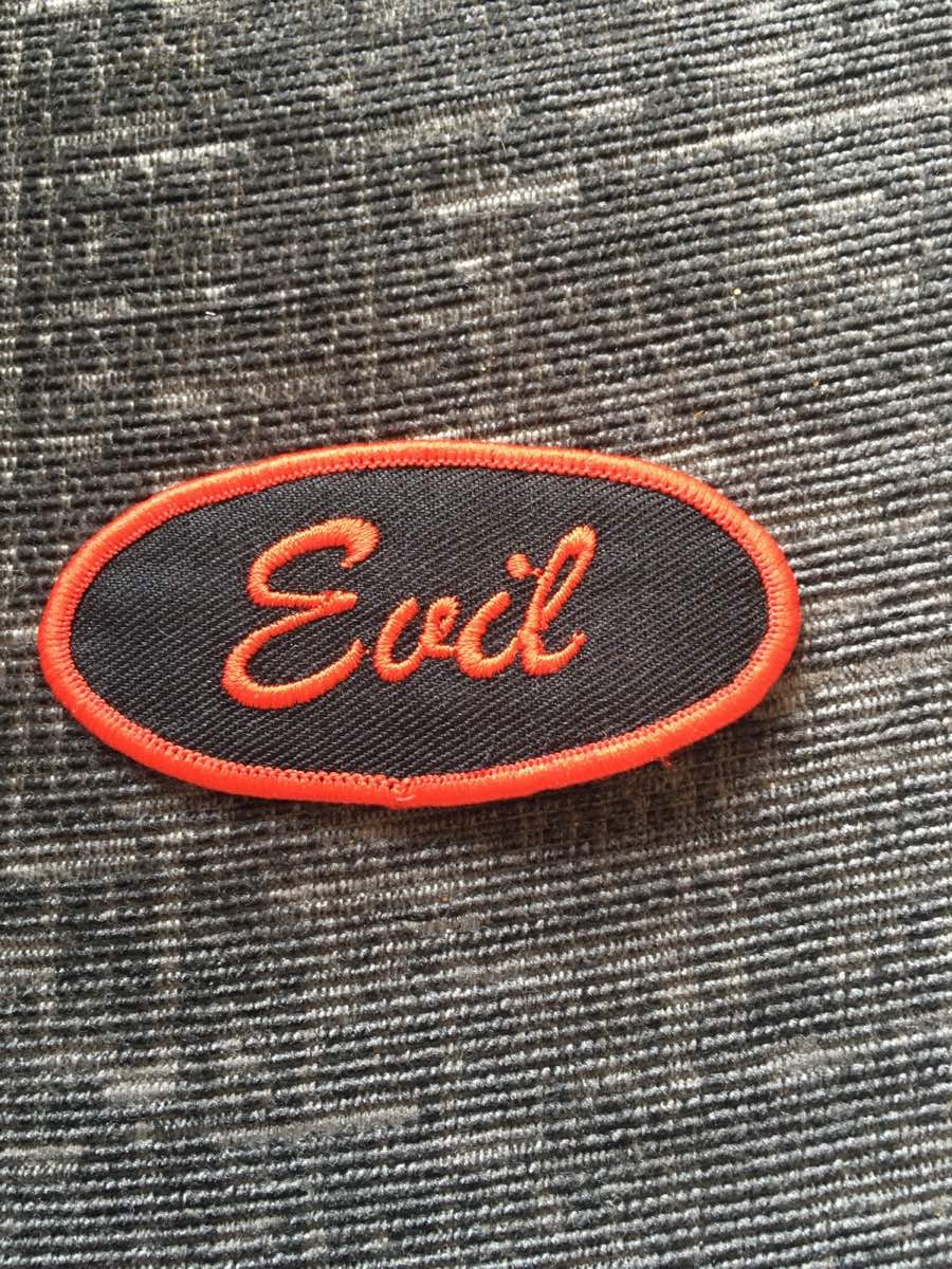 Evil sew on patch