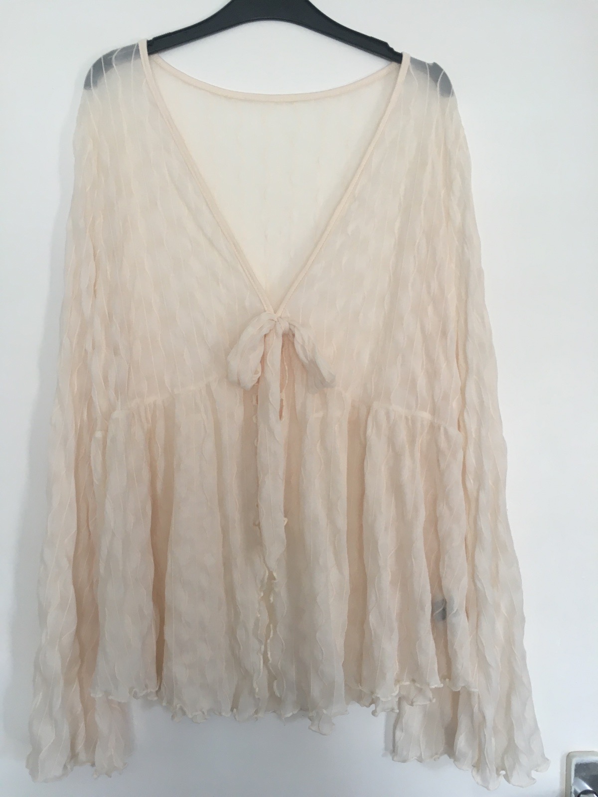 Tie front blouse