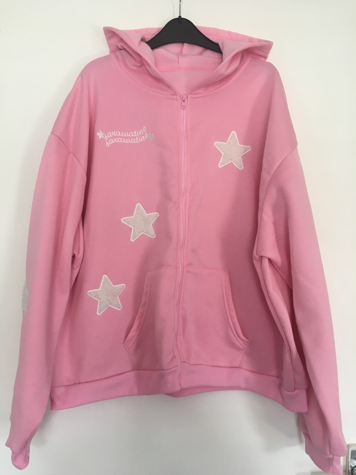 Pink zipped hoodie