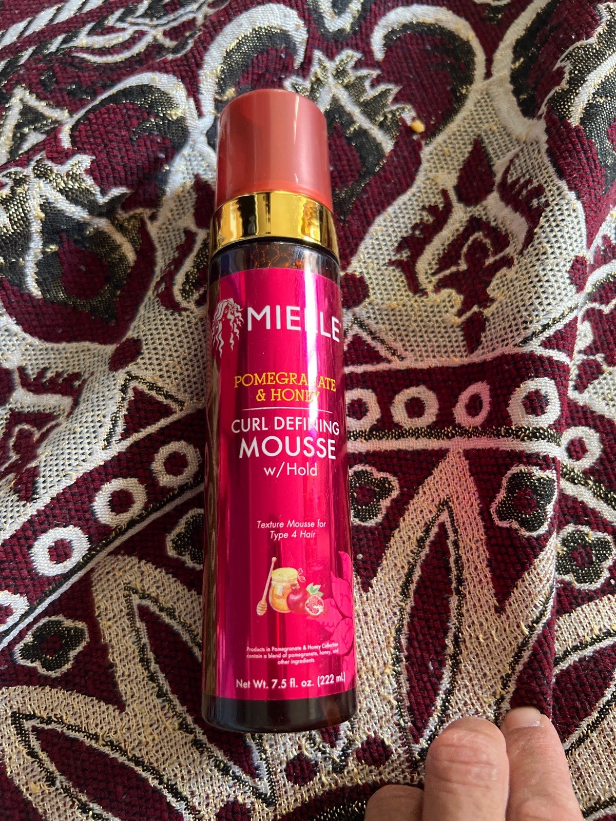 Mielle Pomegranate & Honey Curl Defining Mousse, Non-Sticky Formula, 222 ml