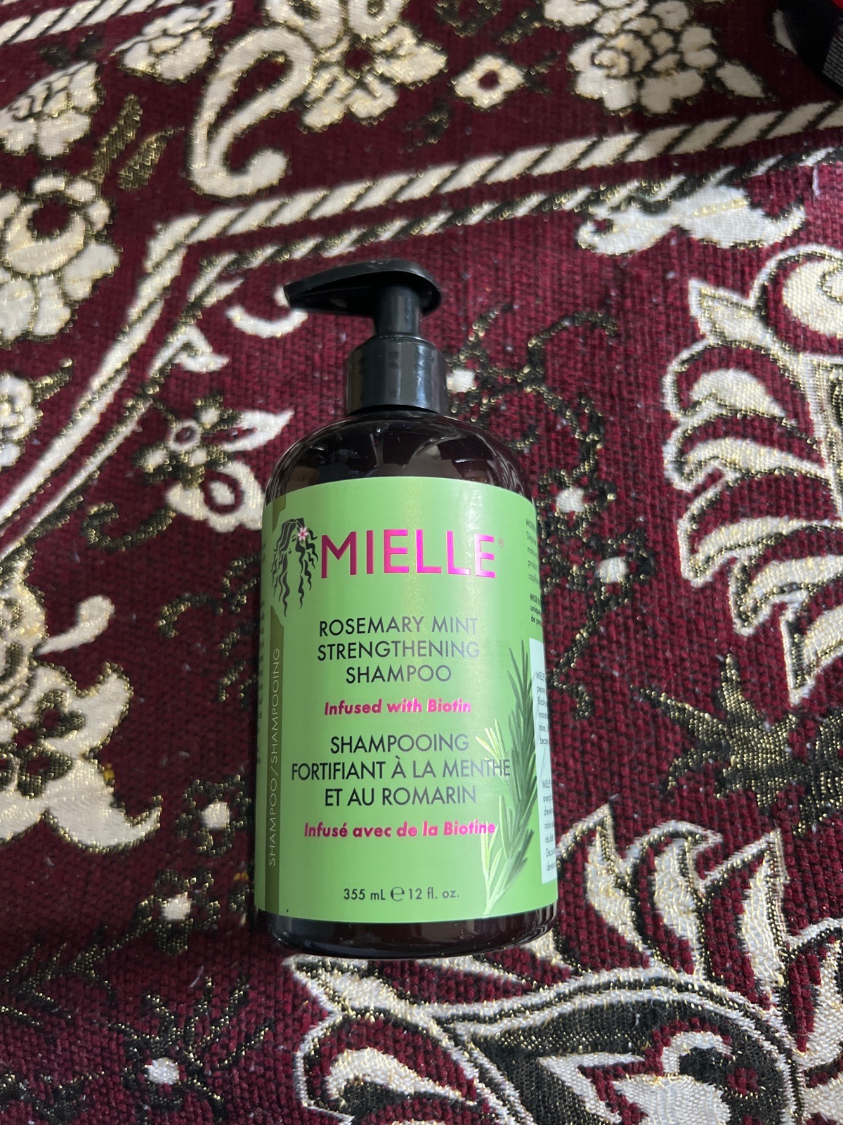 Mielle Rosemary Mint Biotin Shampoo, Strengthening Biotin Formula, 355 ml