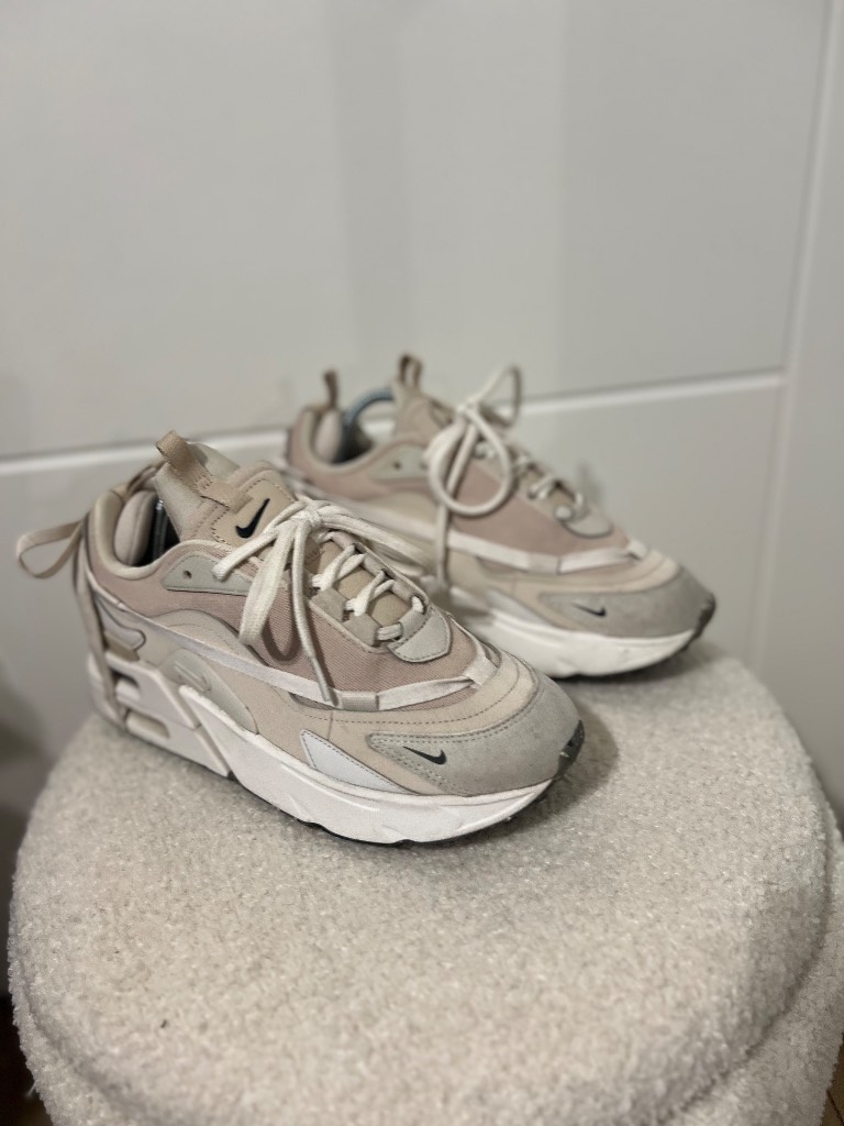 Nike Air Max beige and white Furyosa trainers UK 5