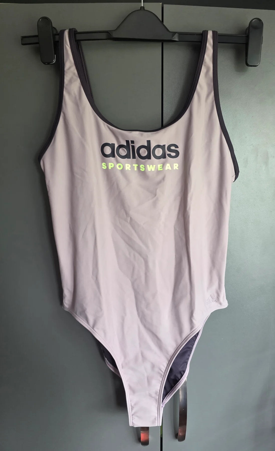 Brand New Adidas Sportswear Women's One-Piece Swimsuit Purple Lilac Size UK 42 / US 16