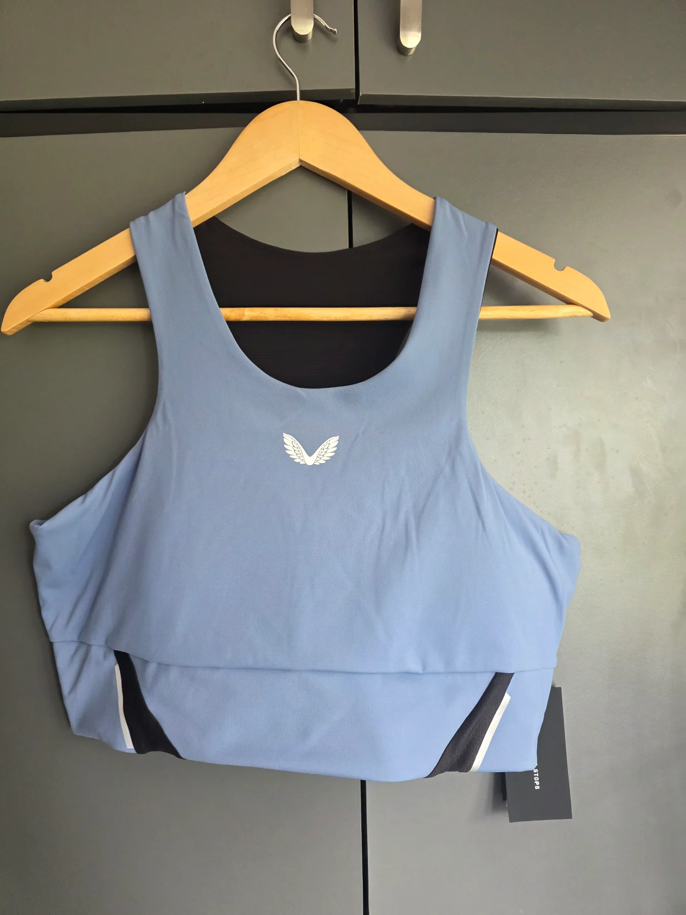 Brand New Castore Apex Aeromesh Longline Sports Crop Top Size XL / UK 16 rrp £48