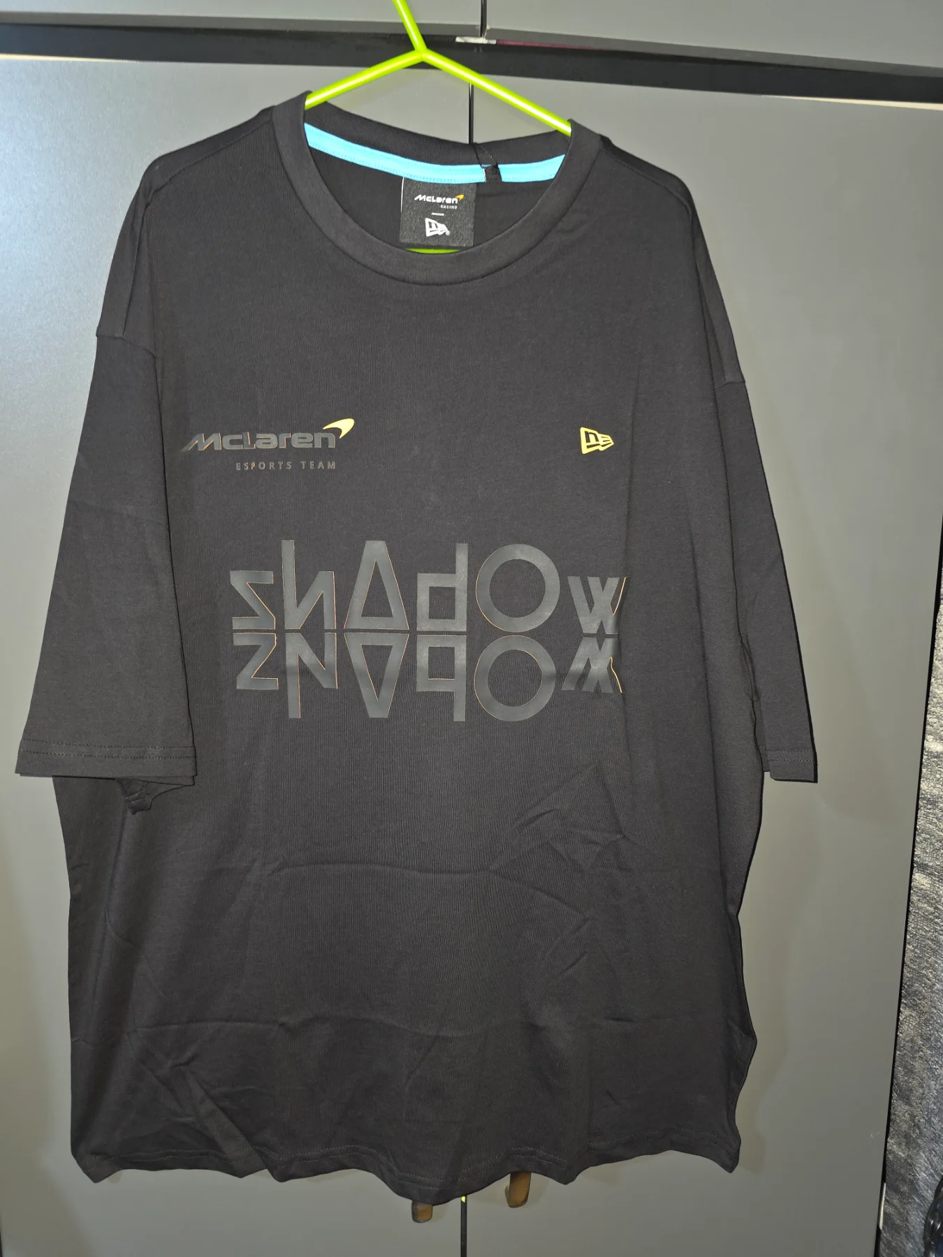 NWT New Era x McLaren Racing Shadow OS T-Shirt Black Size L Oversized Formula 1 F1