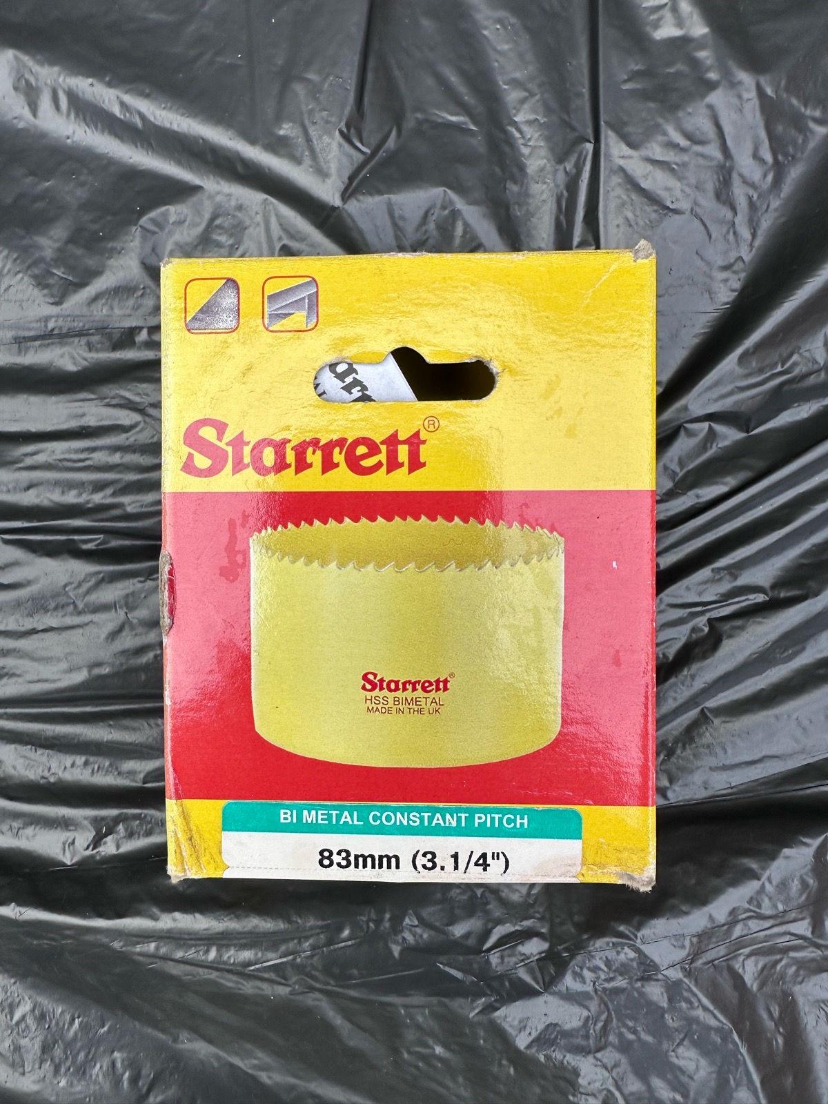 Starrett 83mm HSS Bimetal Hole Saw Constant Pitch - Made in UK