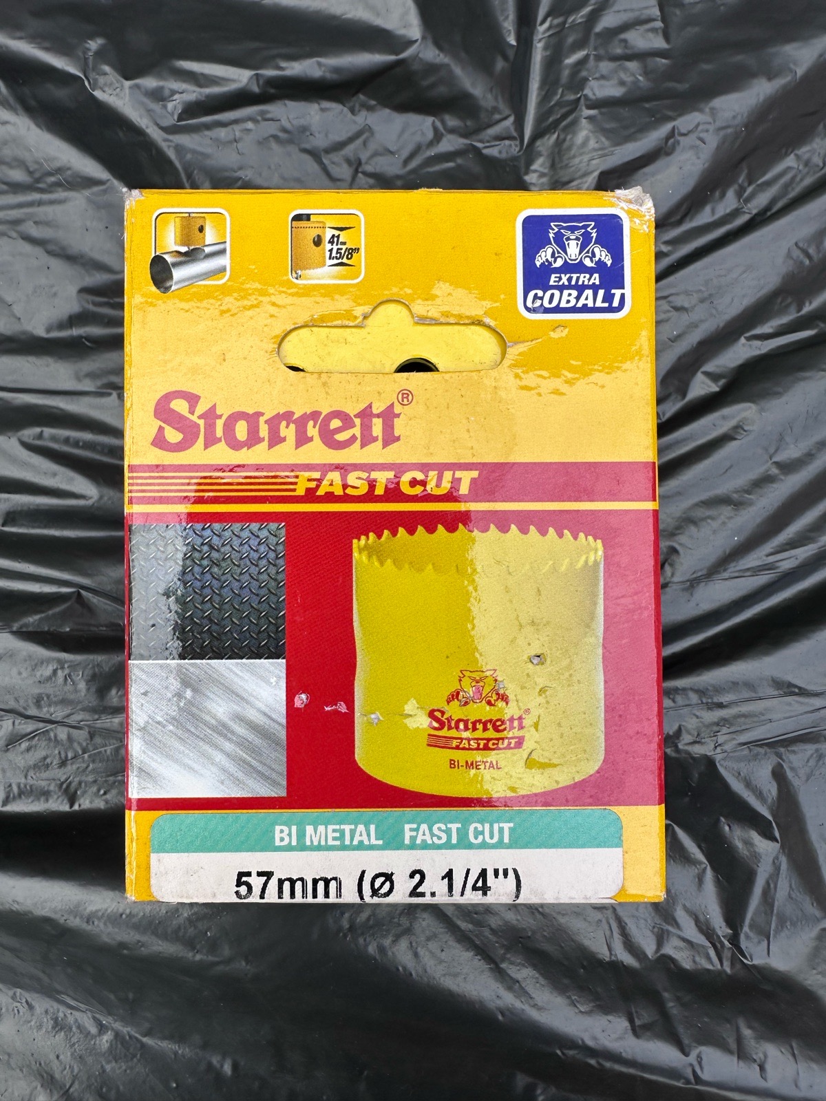 Starrett Fast Cut Bi-Metal Hole Saw 57mm Extra Cobalt — Boxed