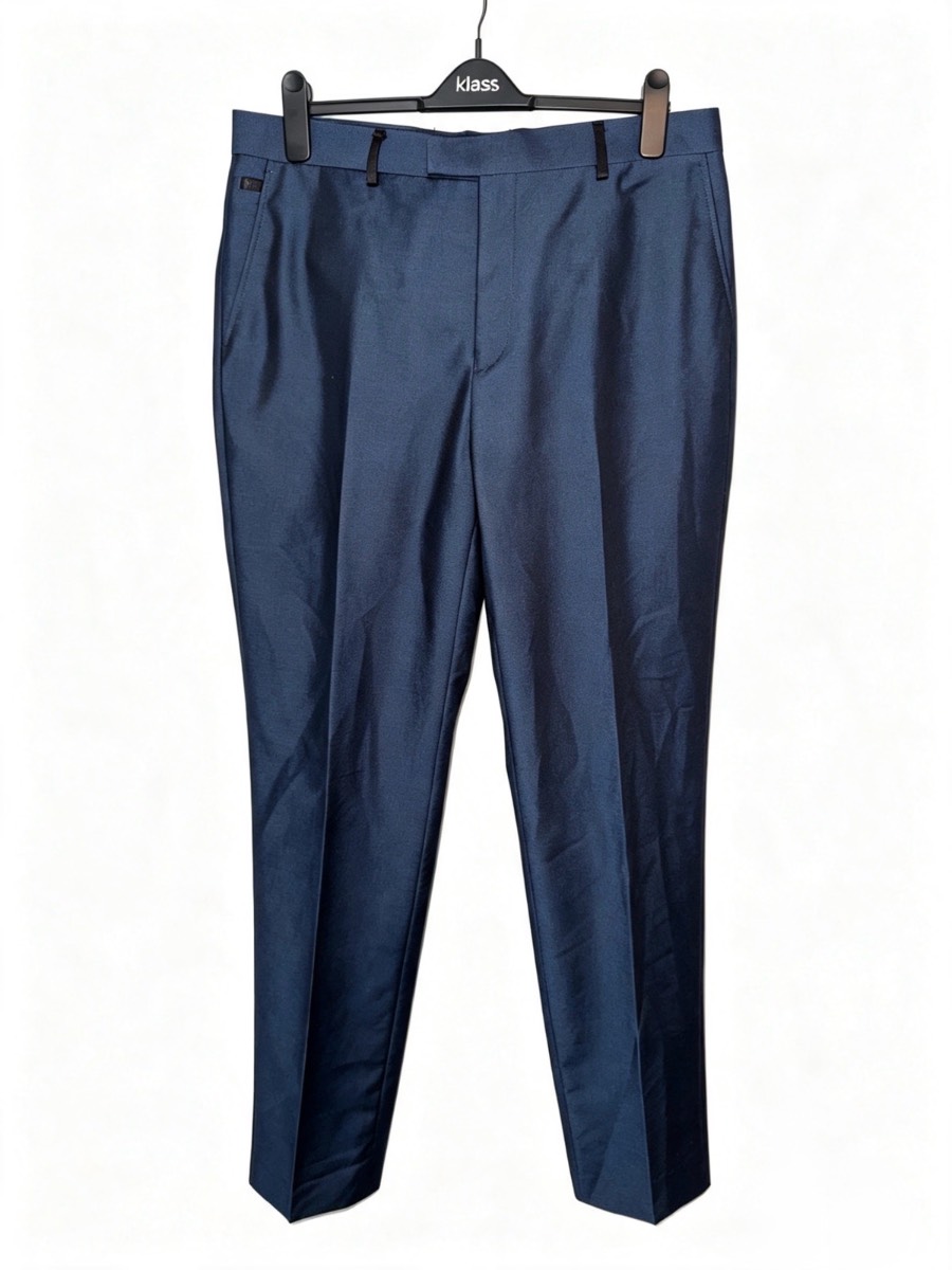 Harry Brown London Black Label Navy Suit Trousers 36L | Smart Tailored Pants