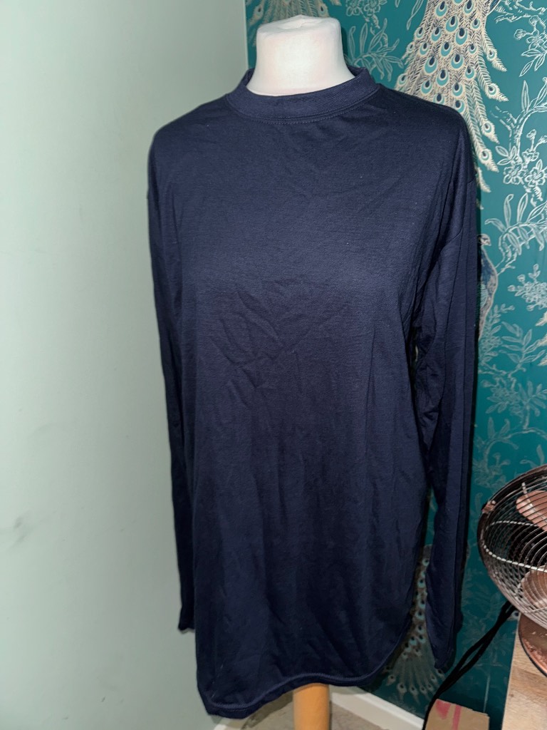 Gaffer long sleeve thermal top navy blue size 2XL