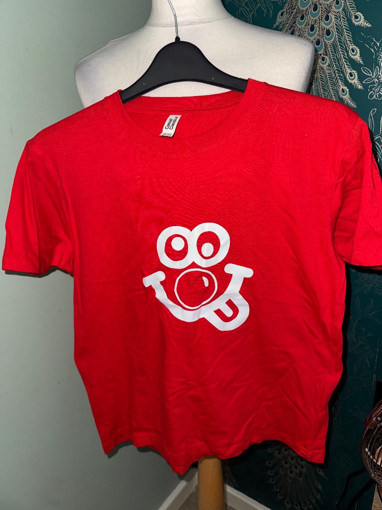 Casual classics unisex kids red t-shirt age 12-13 yrs