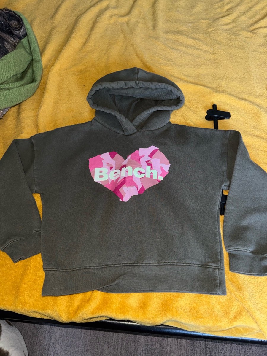 Bench girls khaki hoodie age 13-14 yrs