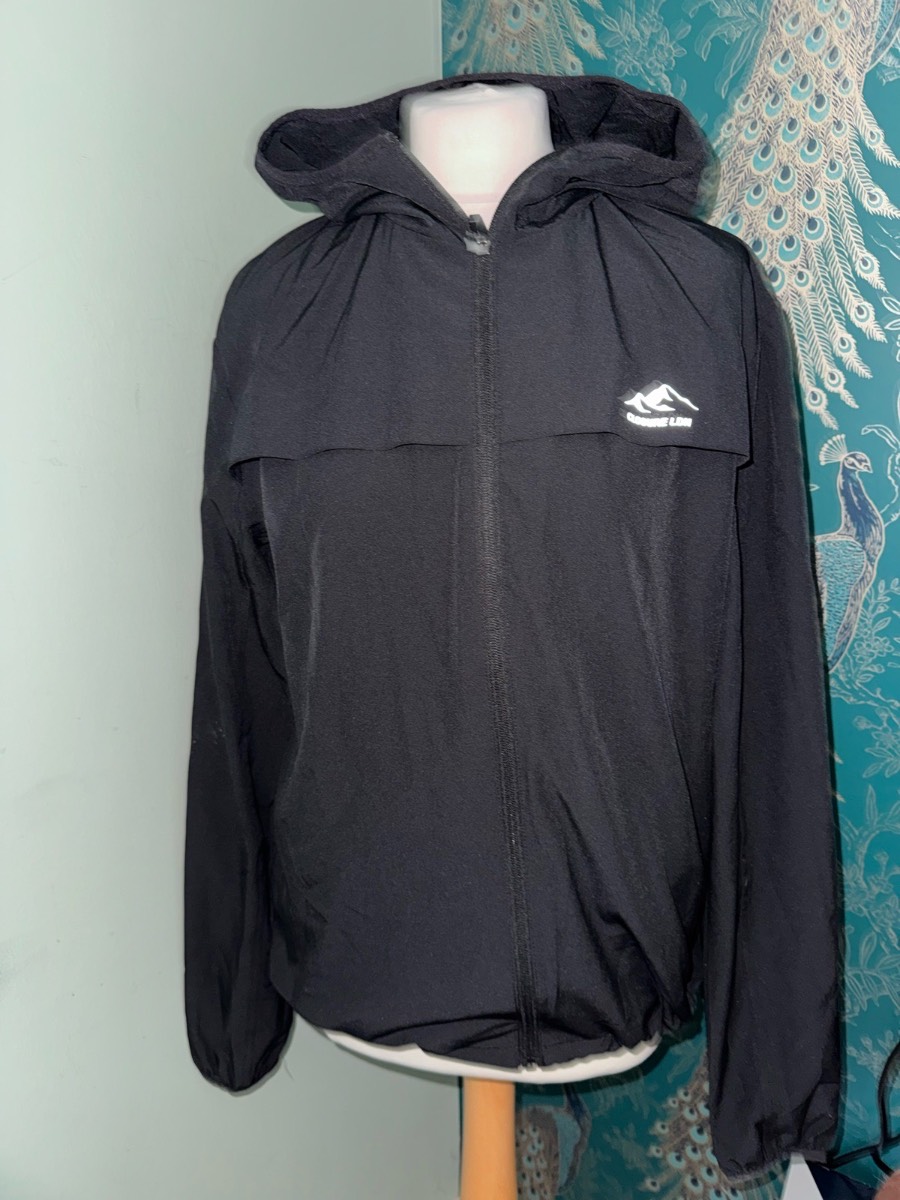 BNWT Closure London Men's Poly Tech Hooded Track Jacket - Black - Size S