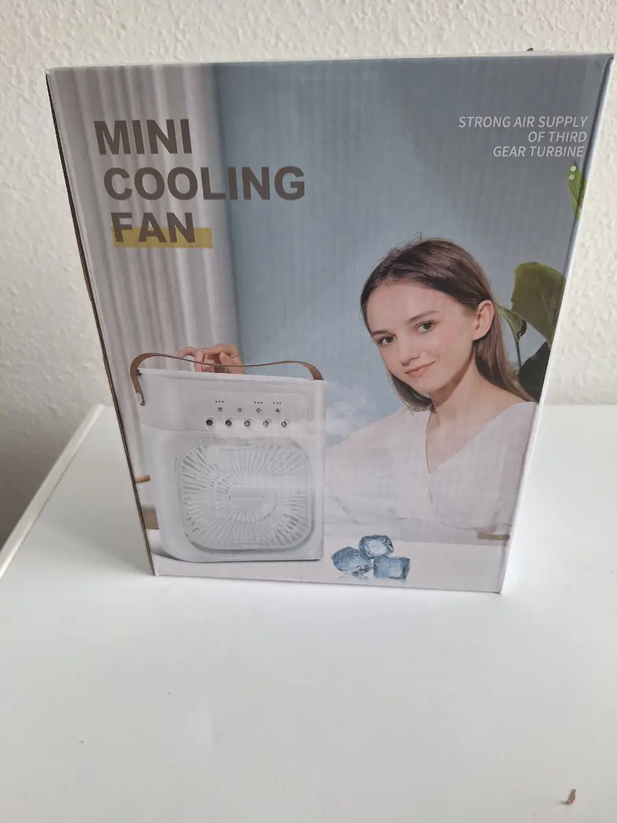 Portable Spray Cooling Fan Air Cooler – 3 Adjustable Speeds