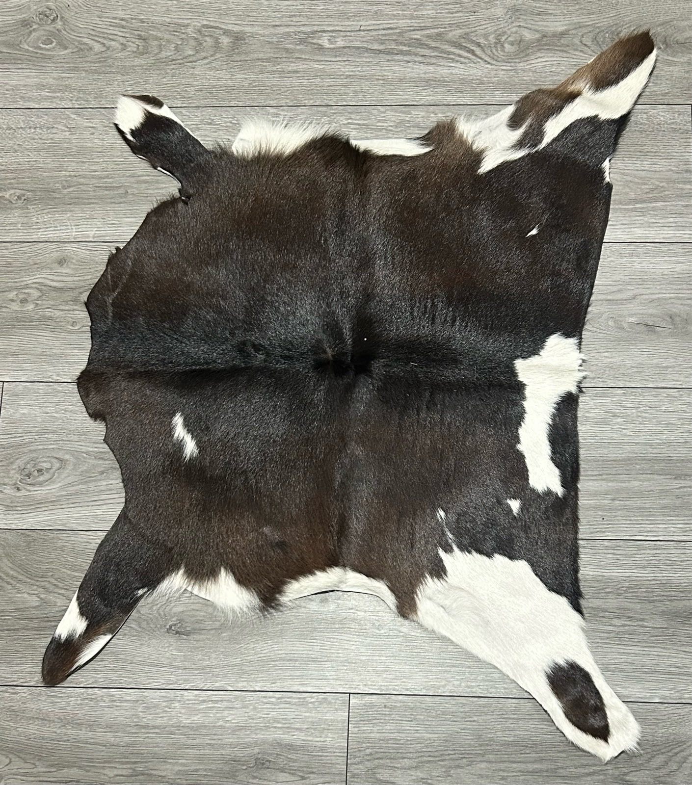 Mini Real cow calf hide leather rug