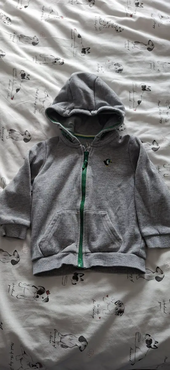 F&F zip up hoodie, 9-12 months