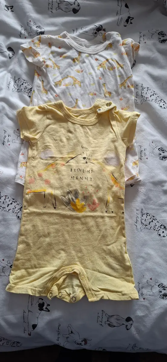 2 rompers bundle, 80 cm