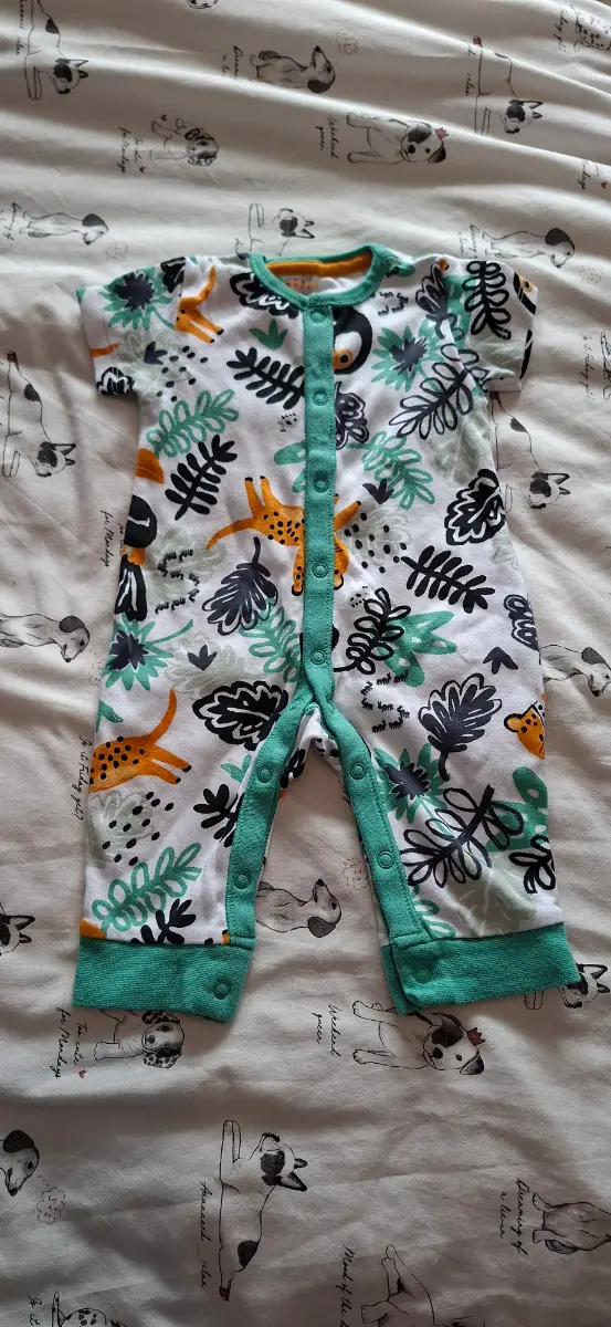 Nutmeg babygrow,  3-6 months