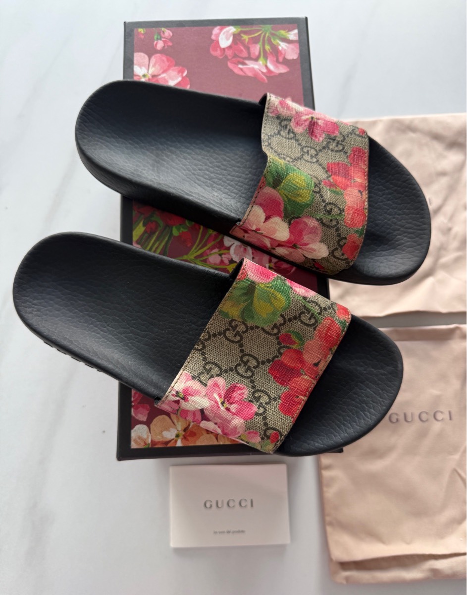 Gucci Bloom Slides Sliders - UK  3  / EU 36 - With Dust Bags - Authentic