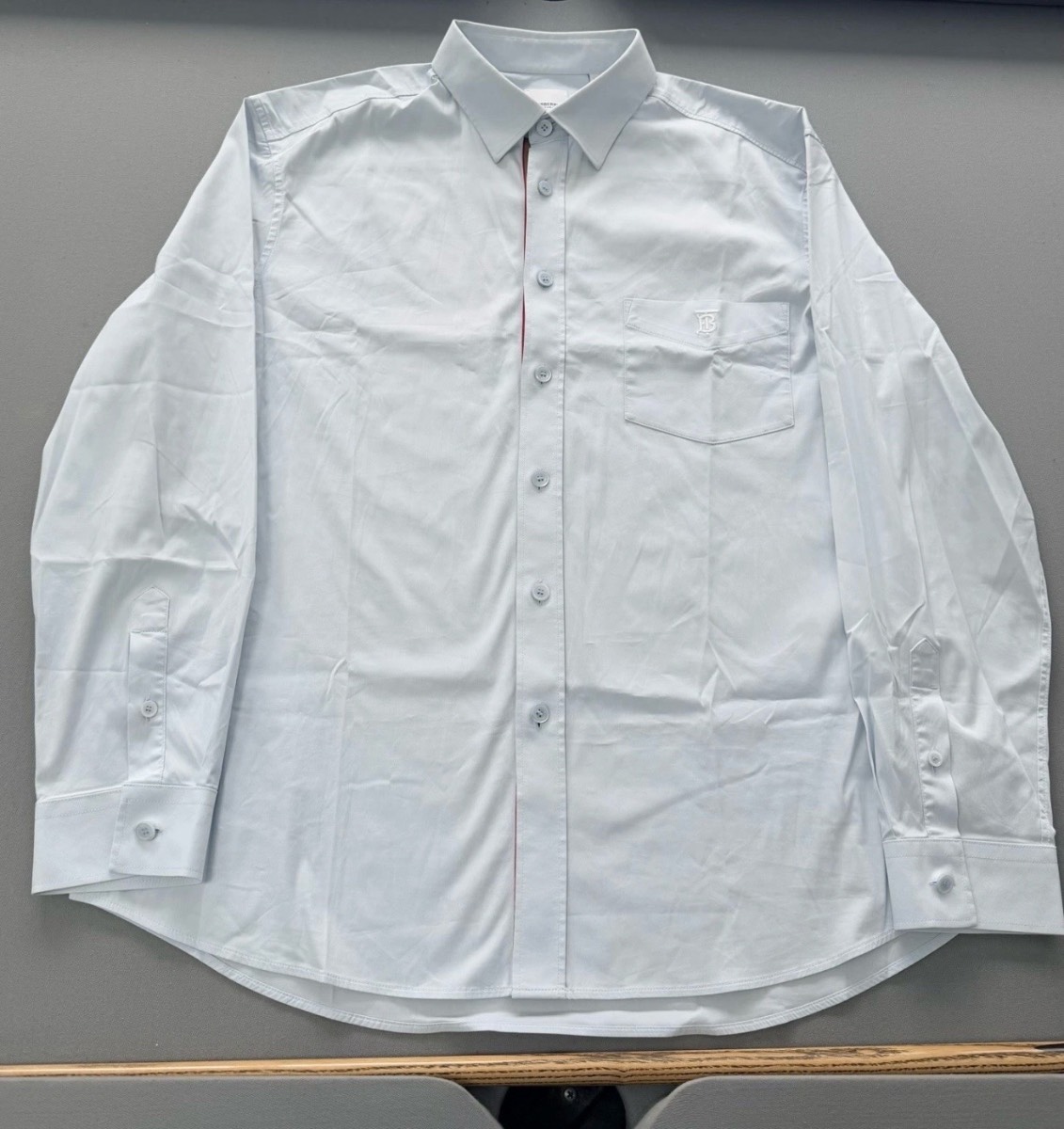 Burberry - Shirt - light Blue Cotton - regular Fit  2XL  - XXL  - Authentic