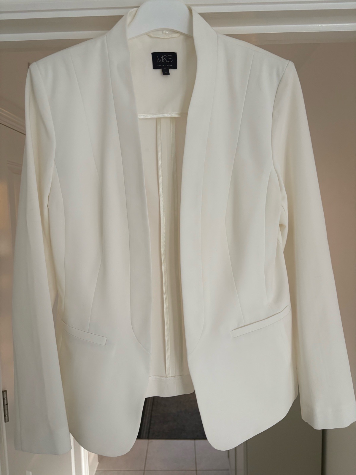 Marks & Spencer M&S Collection Ivory Blazer Size 10