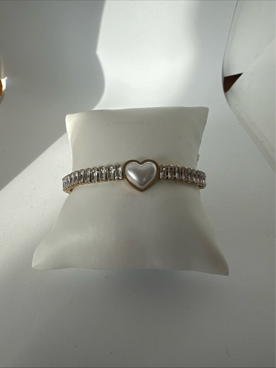 Gold tone bangle