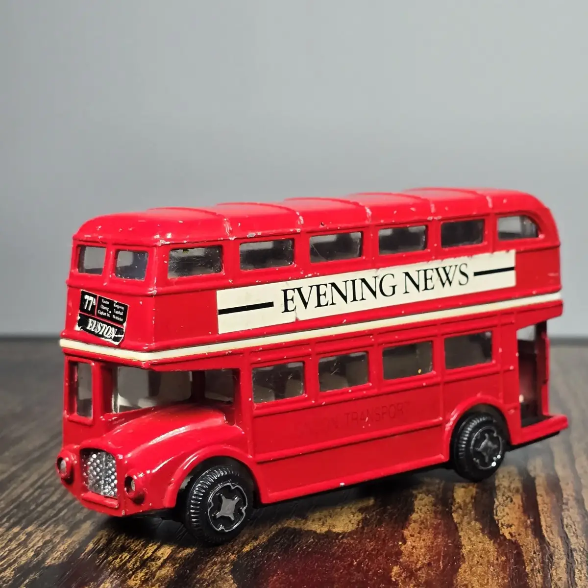 Vintage Teamsters Red Bus London Transport Evening News 77A Euston Collectable