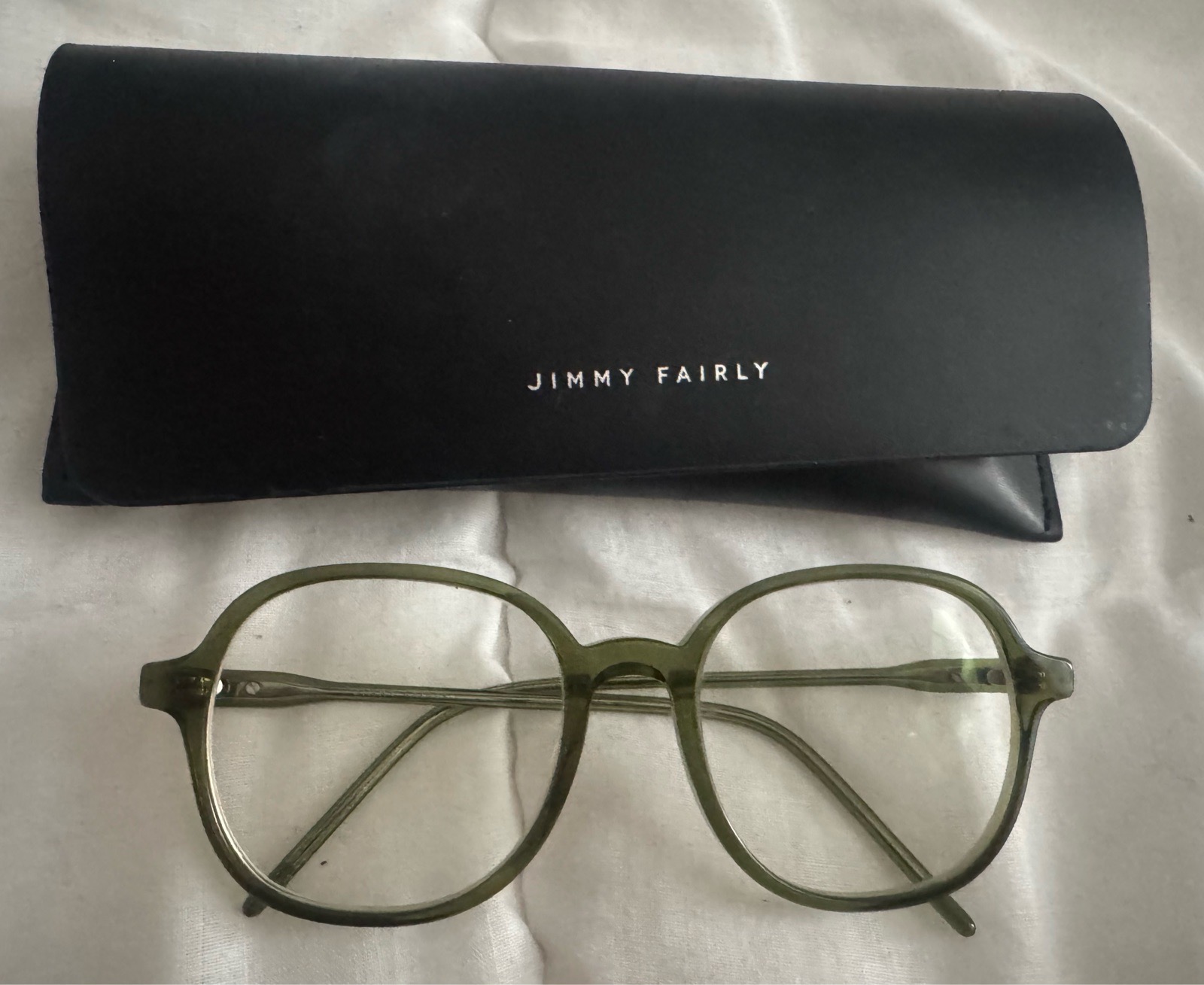 Jimmy Fairly The Maddie Olive Green Glasses