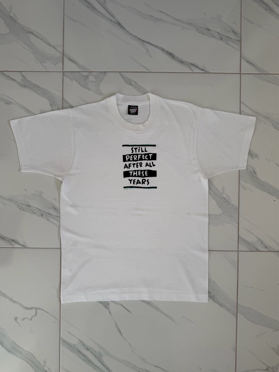 Vintage 1980s Still Perfect After All These Years Slogan T-Shirt - Size Large