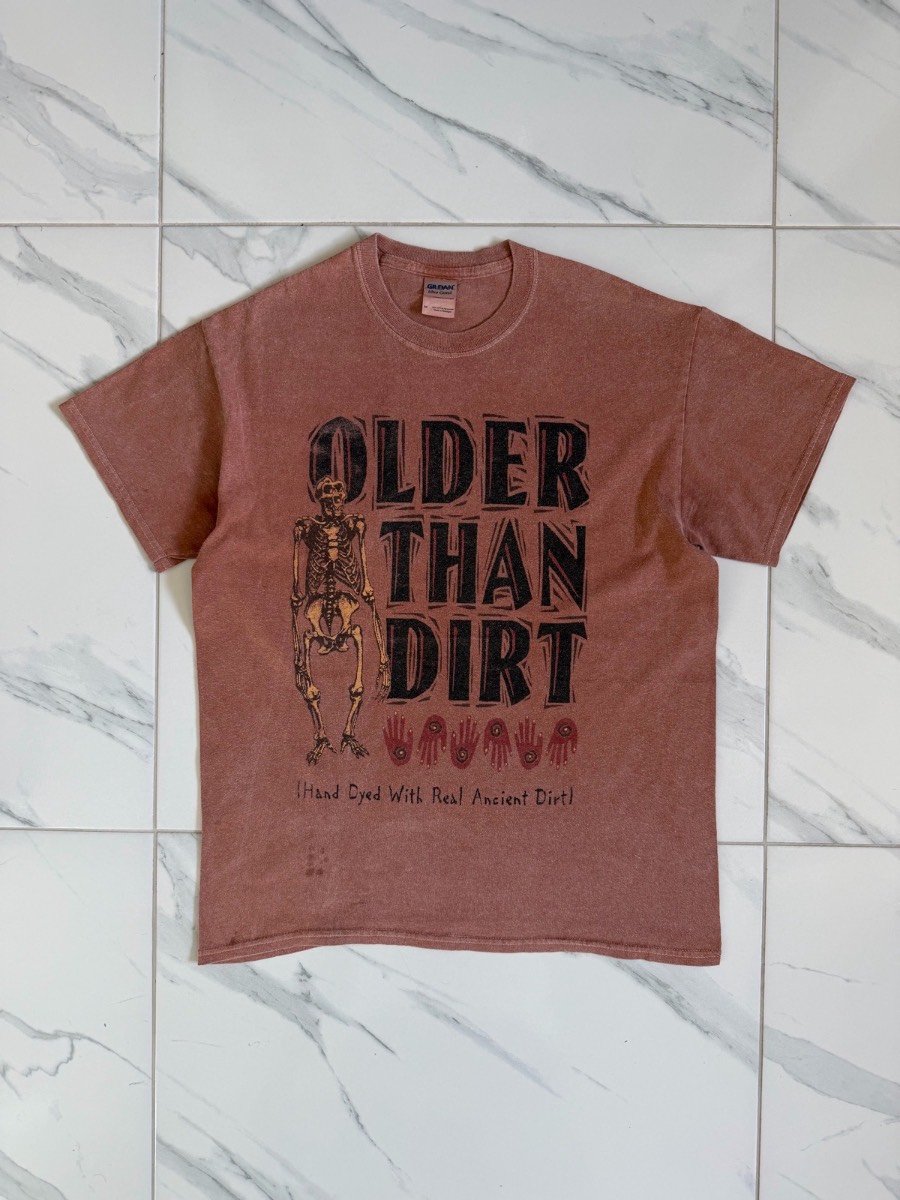 Older Than Dirt Funny Graphics T-Shirt - Size Medium