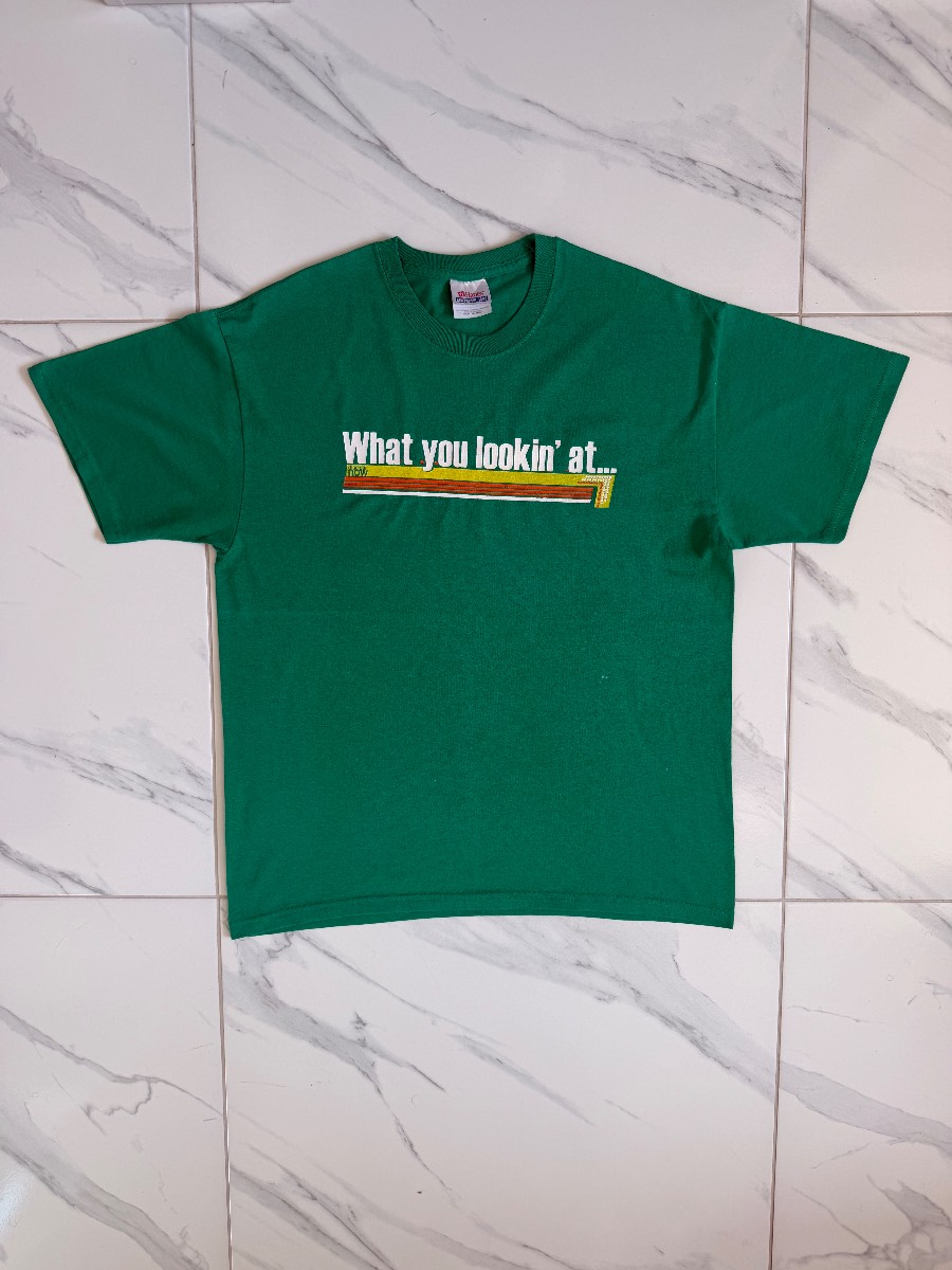 Vintage 00s Jesus What You Lookin’ At Bible Verse T-Shirt - Size Large