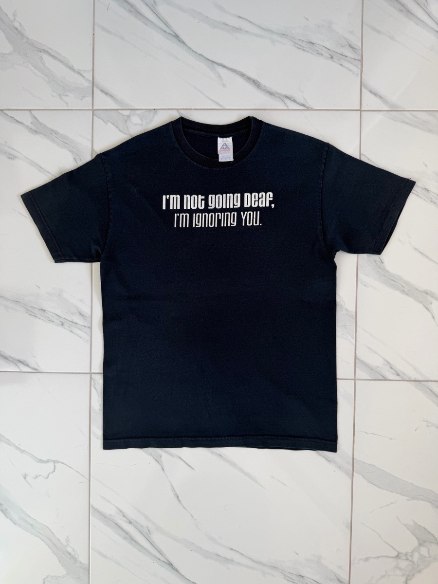 I’m Not Going Deaf I’m Ignoring You Funny Humour T-Shirt - Size Large