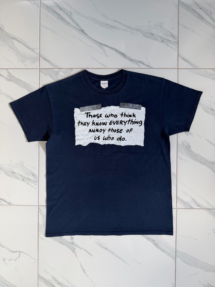 Funny Quote Humour Joke Graphics T-Shirt - Size Large