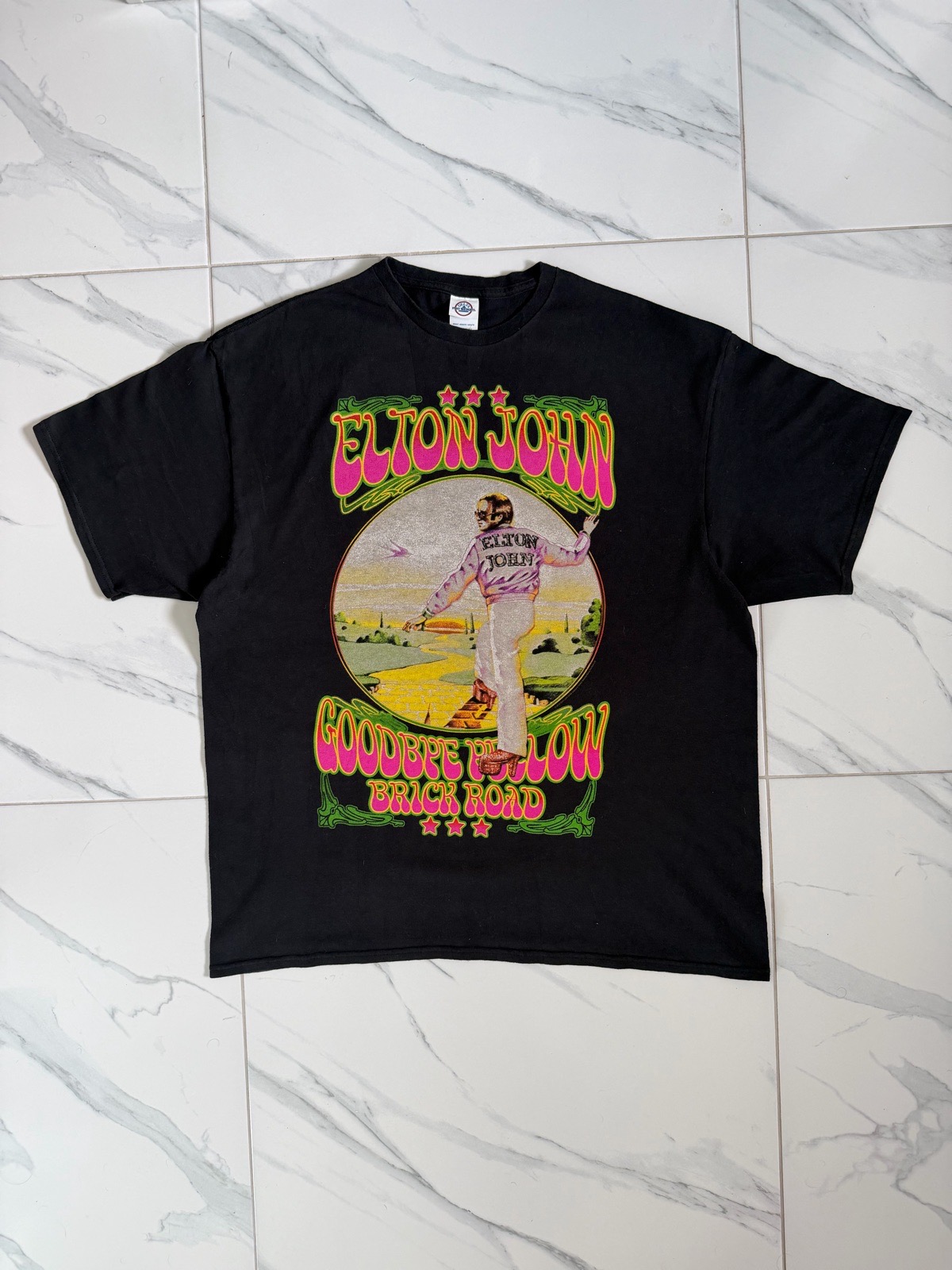 Elton John 2016 Goodbye Yellow Brick Road Tour Merch Band T-Shirt - Size 2XL