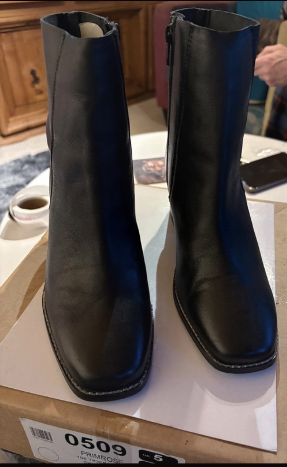 River island soft leather ankle boots size 5