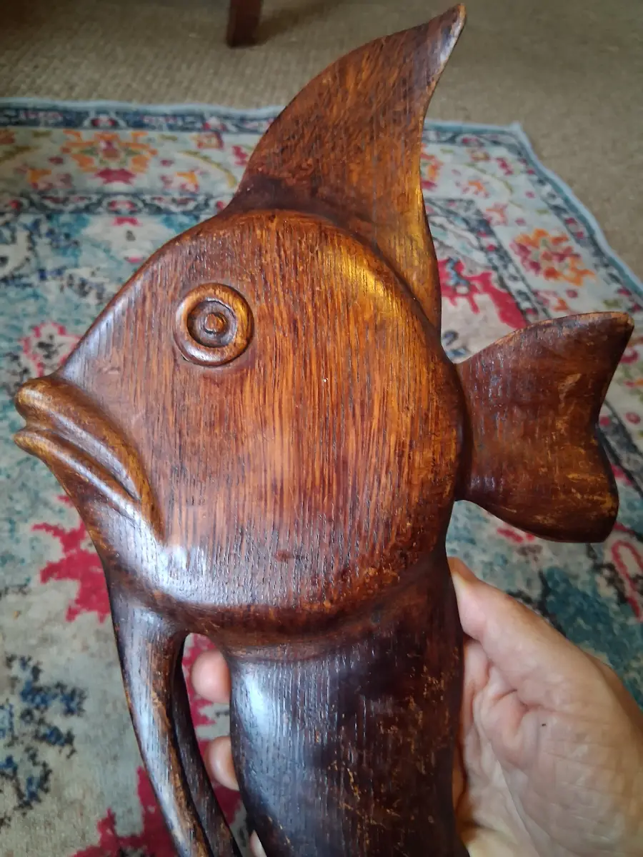Hand carved MCM  fish